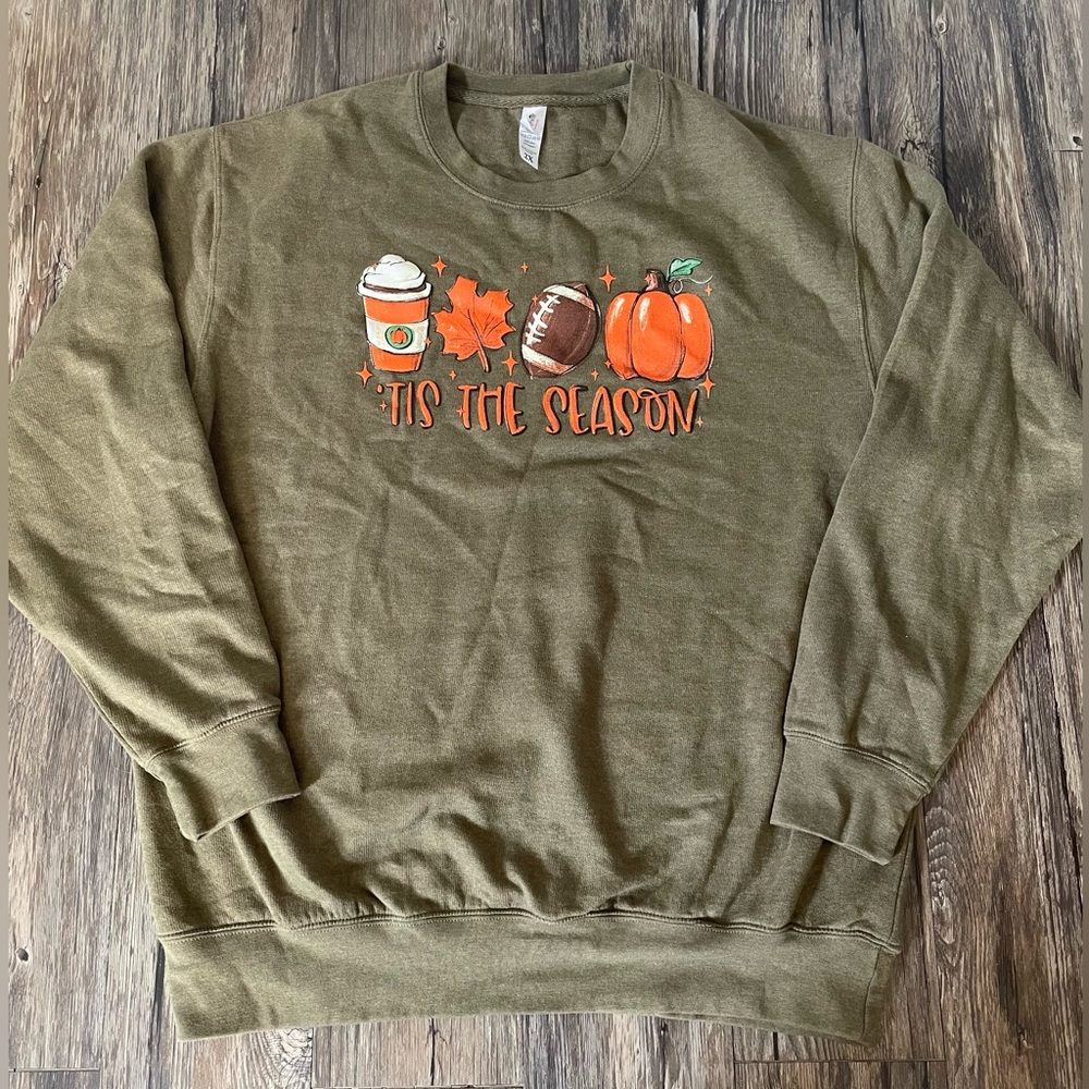 Love in Faith “’Tis the Season” Fall Graphic Sweatshirt Women’s 2X